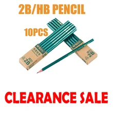 

M&G 2B Pencil 10PCS Stationery ldren Primary School Student Writing HB Pencil Test Pencil Wooden Sketch Art Drawing Set Wood