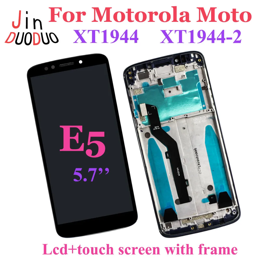 

ЖК-дисплей для Motorola Moto E5 XT1944, сенсорный экран, дигитайзер в сборе с рамкой для Moto E5, сменный ЖК-дисплей, версия для США/Бразилии
