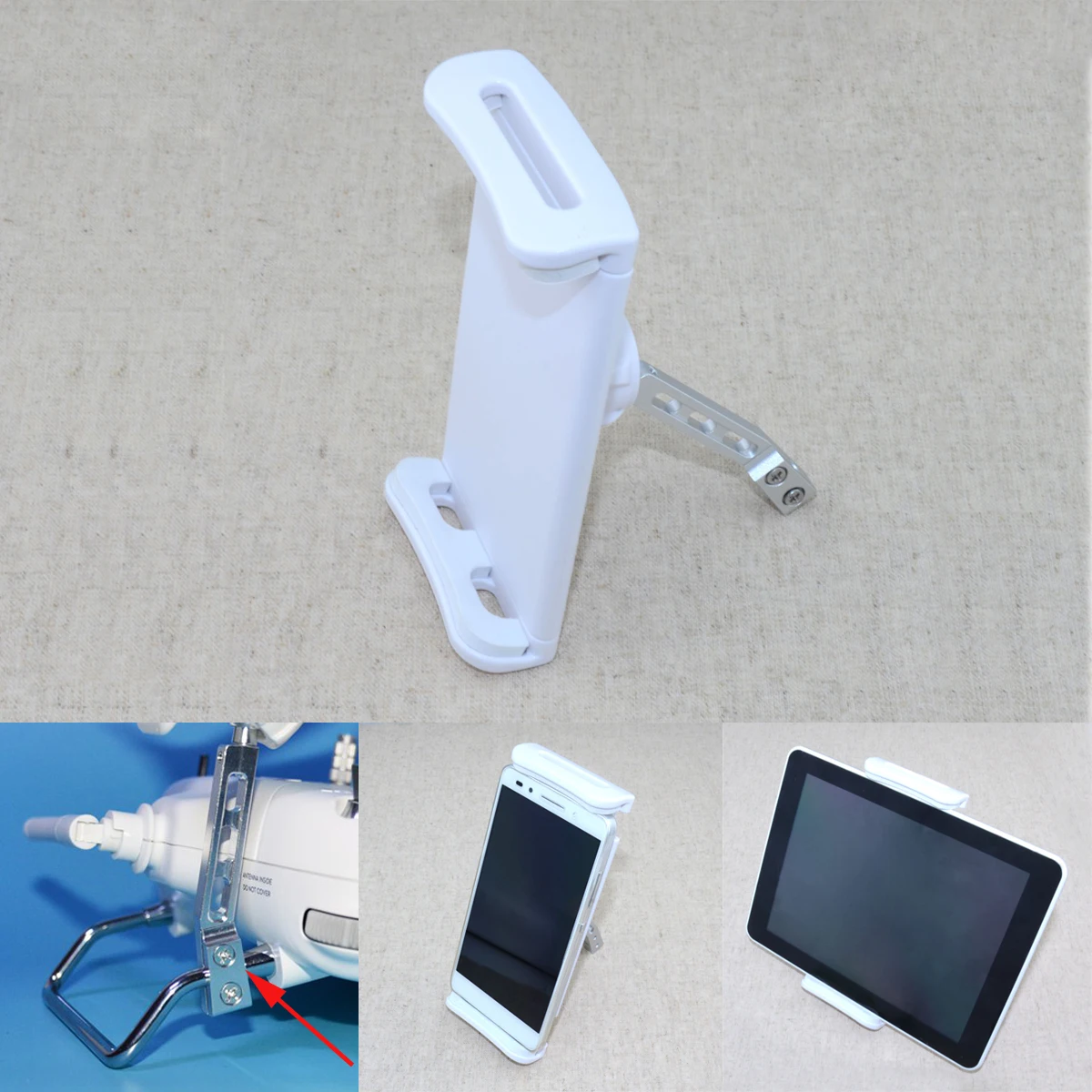 

7.9 9.7 10.1 11" Extended Metal Bracket Mount Holder For 5mm Handle FUTABA JR FRSKY WFLY FPV Plant Protection Drone Quadcopter