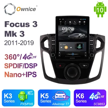 

Tesla Style 9.7" PX6 4G+64G ROM Android 10.0 RDS Radio car radio Car DVD Player GPS Glonass For Ford Focus 3 Mk 3 2011 - 2019