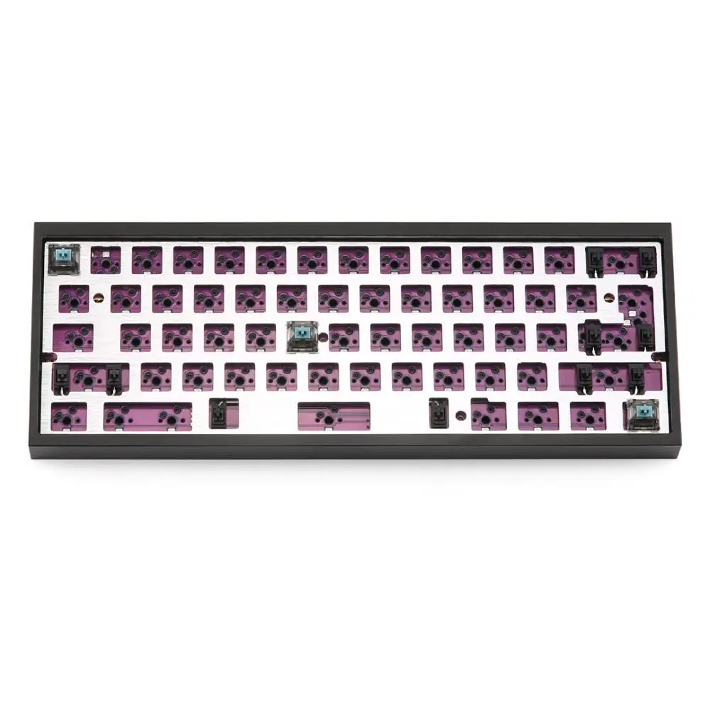 Цена KBDfans DZ60RGB ANSI горячая замена DIY комплект без колпачков для настройки механической клавиатуры