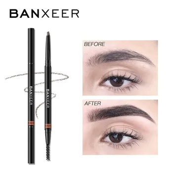 

BANXEER Eyebrow Pencil Waterproof For Eyebrows Cosmetics Marker Enhancer Brown Tattoo Pen Pencil With Brush