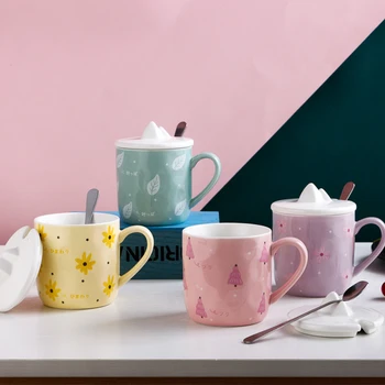 

Cartoon Ceramic Coffee Mug Cute Large Capacity Hand Painted Esspresso Cups Personalised Creative Milk Mug Gift Drinkware DA60MK