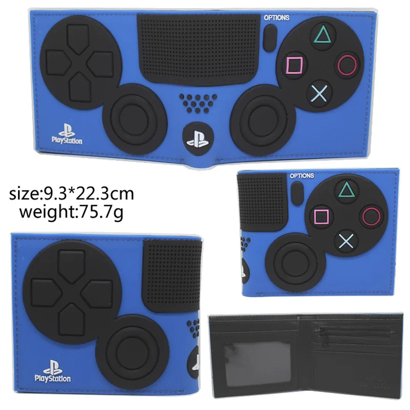 任天堂游戏机硅胶蓝色钱包