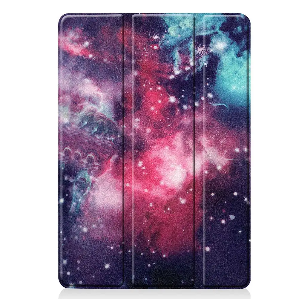 Кожаный чехол-подставка с принтом для Ipad 10,2 iPad 7 Gen, чехол с функцией автоматического сна, умный чехол для Apple iPad 10," чехол