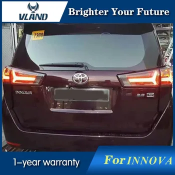 

LED Taillight For TOYOTA Innova 2016 2017 Smoked Red LED Strip Tail Lamps Moving Signal light DRL Brake light