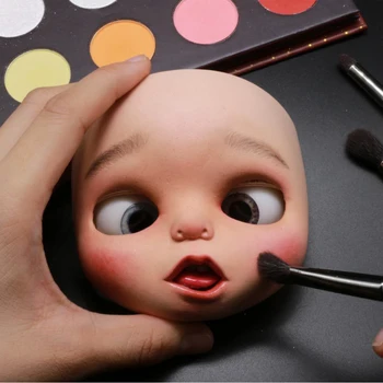

Blyth Doll Face Plate for diy your blyth makeup Including Back Plate customization doll Nude blyth normal skin Life style 6.29