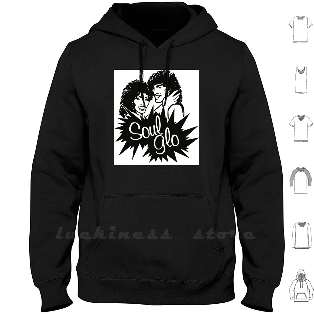 Felpe Con Cappuccio Soul Glo Manica Lunga Soulglo Comingtoamerica Royale Capelli Vintage Retro Movie Classic