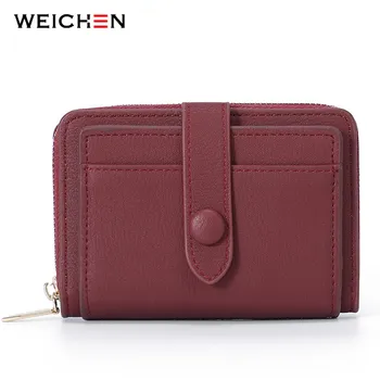 

WEICHEN 2019 New Model Women Wallet with Zipper Coin Purse Card Holder Female Wallet Ladies Small Clutch Brand Designer
