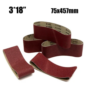

75x457mm Sander Grinder Power Tool Abrasive Sanding Belts 40-240 Grit 15pcs/set