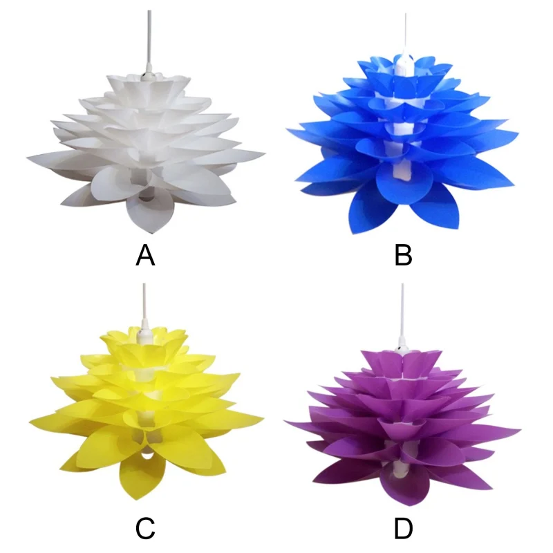 

Six-layer Flower-shaped Lampshade Modern Plastic Light Shade Living Room Lamp Bulb Covers Bedroom Ceiling Light Decor
