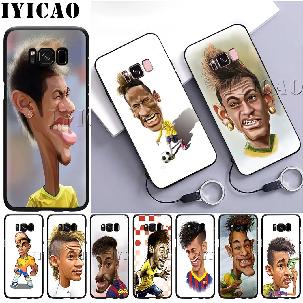 IYICAO мультфильм футболист Neymar 10 мягкий силиконовый чехол для samsung S10 S10e S8 S9 Plus S6 S7 Edge