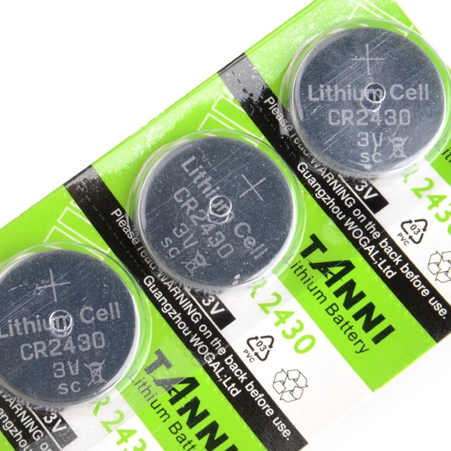 CR2430 Lithium Battery, 2-pack 