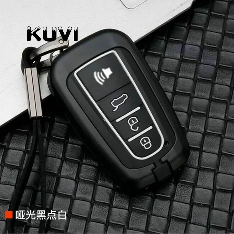 Автомобильный ключ чехол для Toyota Camry CHR Corolla RAV4 Avalon Land Cruiser Prado Prius чехол дистанционного брелока 2 3 4 кнопки