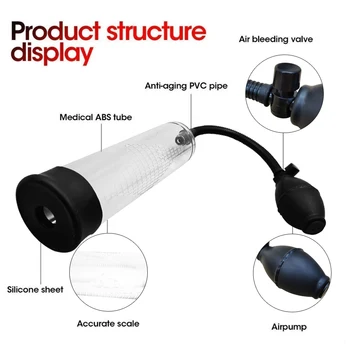 extender penis pump enlargement trainer male masturbator vacuum bigger growth pump for penis men sex toys massager adult sexy 3