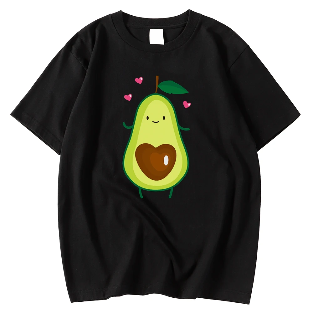 Men's Regular Sleeve T-Shirts Avacado Heart Print Vintage Fashion Tshirts for Spring Summer | Мужская одежда