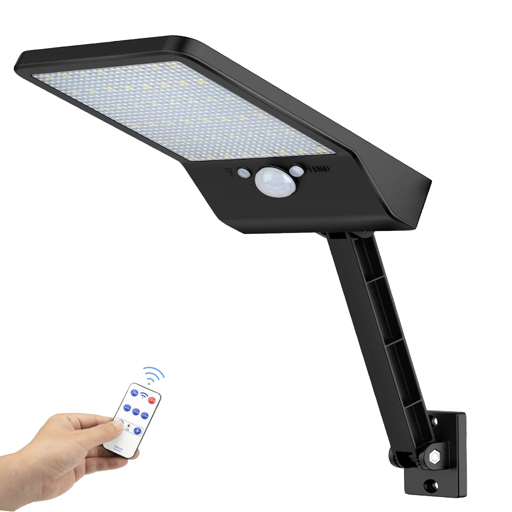 

Solar LED street Light Outdoor Waterproof Lamp Security Lighting Wall Sconces with Mounting Pole for Barn Porch Garage