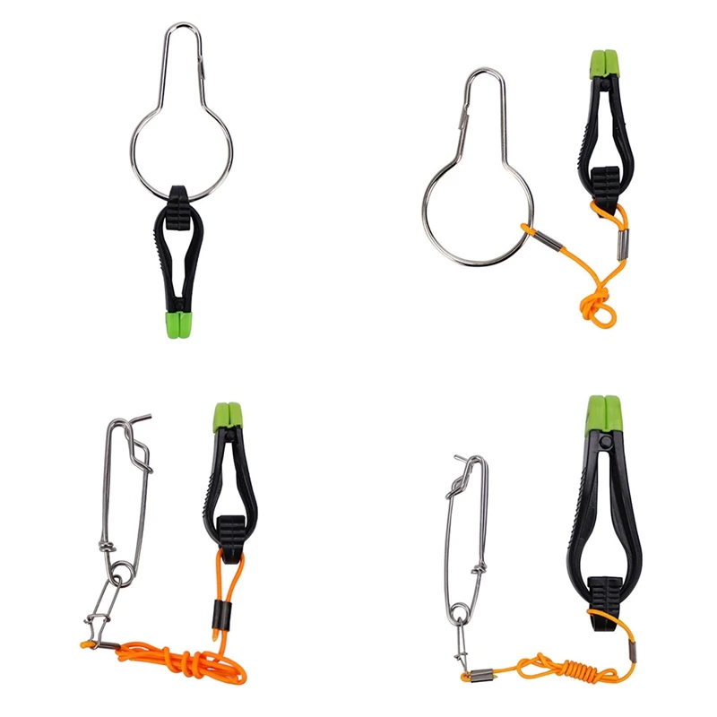 

ABS Stainless Steel Fishing Downrigger Release Clip With Rope Quick Splitter Snap Stacker Swivels Tool