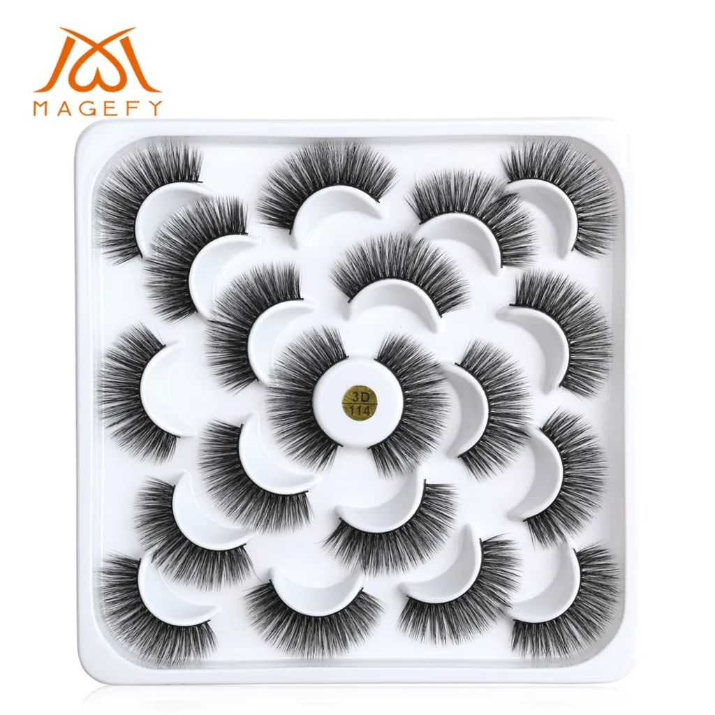 10 пар ресниц макияж maquiagem lashes maquillaje make up maquillage faux cils накладные ресницы для волос Z4