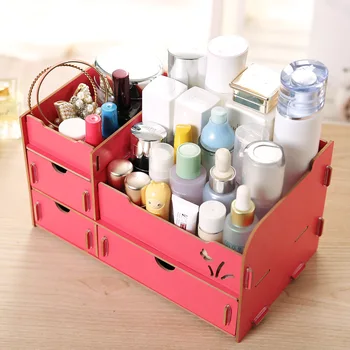 

Find Shor 29 Hot Selling DIY Desktop Wooden Storage Box Large Capacity Drawer Cosmetic Storage Box