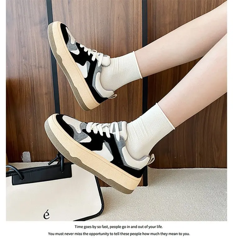 Women's Leather Sports White Shoes 2021 Autumn and Winter Cotton Shoes Retro Thick-soled Plus Velvet Old Sneakers Women's Leather Sports White Shoes 2021 Autumn and Winter Cotton Shoes Retro Thick-soled Plus Velvet Old Sneakers