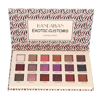 

New Arrival Eyeshadow 18Color Palette Make up Palette Matte Pearl Pigmented Eye Shadow Powder Make Up Tool size 6.85 x 4.13in