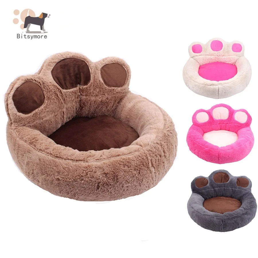 Bear's Paw Pet Dog Cat Bed House Soft Warm Kennel Nest Snuggly Sleep Mat Sofa Teddy Doghouse for Small Puppy Kitten | Дом и сад