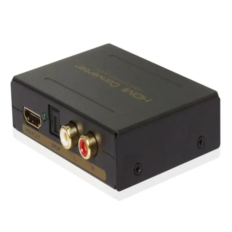 Профессиональный 1080P HD HDMI аудио экстрактор сплиттер адаптер HDMI к HDMI и оптический SPDIF+ RCA L/R конвертер D08A