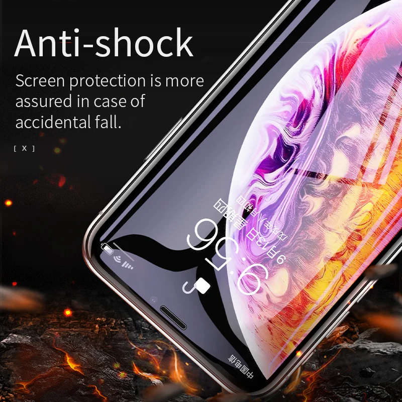 HOCO полное покрытие закаленное стекло для iPhone 11 Pro Max X XR XS Max защита экрана 3D Защитное стекло для iPhone 7 8 Plus