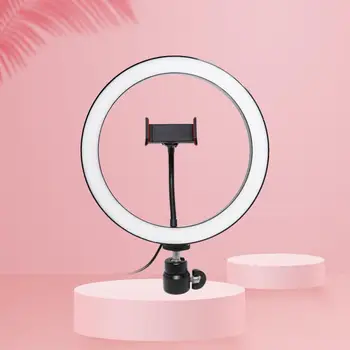 

10" LED Selfie Ring Light Studio Photography Photo Ring Fill Light With Tripod For Smartphone Makeup YouTube Video Live Stream