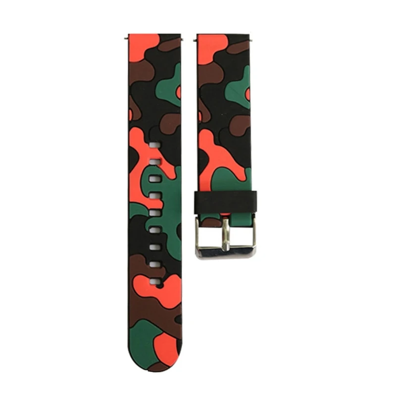

Camo Printing Watch Band Silicone Wrist Strap for samsung-Galaxy Watch 42mm/46mm A9LC