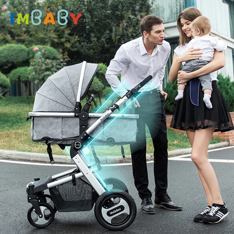 IMBABY/Новинка 2021 года Детская переносная коляска с высоким ландшафтом 3 в 1 2