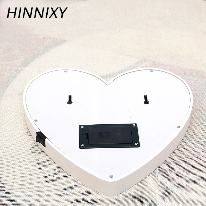 Hinnixy 3D деревянные ночные светильники в форме сердца, шатер, светильники в форме букв, домашний декор, Светодиодный настенный Декор для свадьбы, романтический подарок на день Святого Валентина