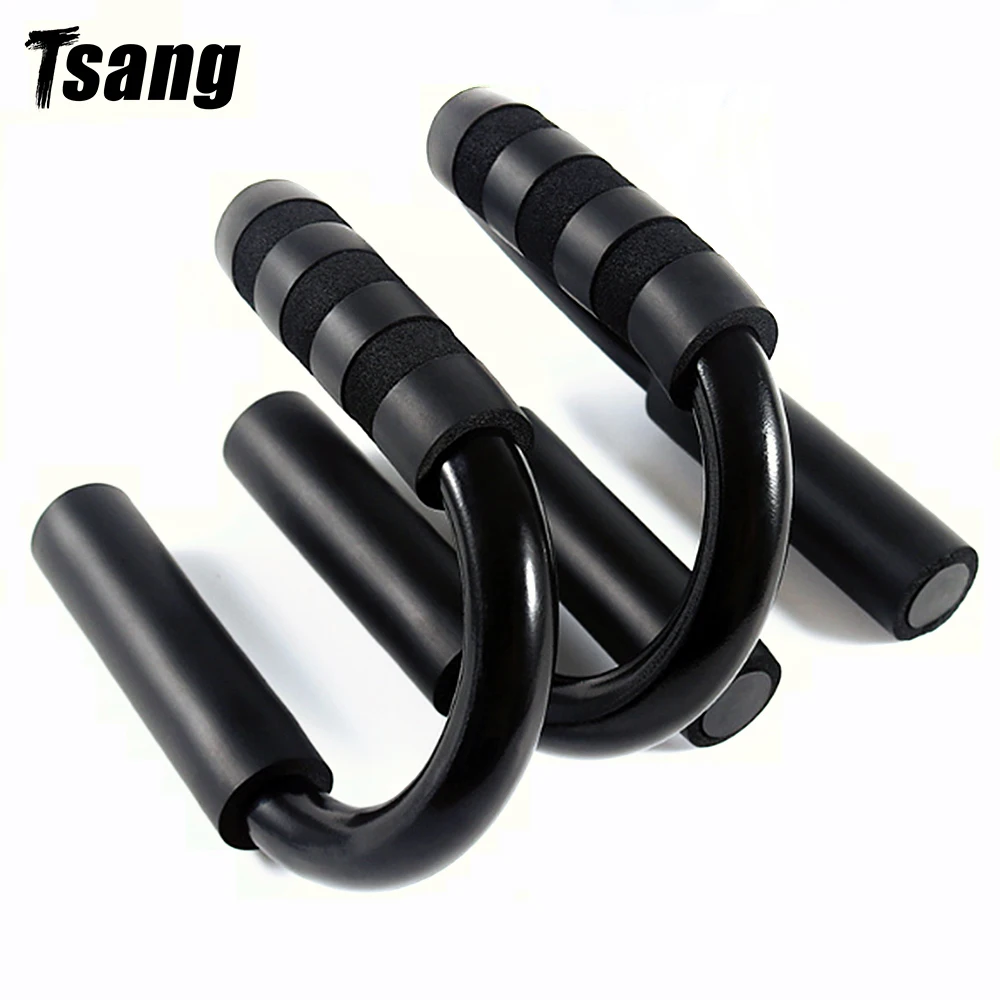 Tsang 2 шт. пуш ап стойки барный рычаг инструмент для фитнеса s образный стойка