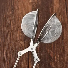 Длинная обрабатываемая сетка для заварки чая, шарик для заварки чая, пинцет для заварки чая из нержавеющей стали, шаровой фильтр AUG889