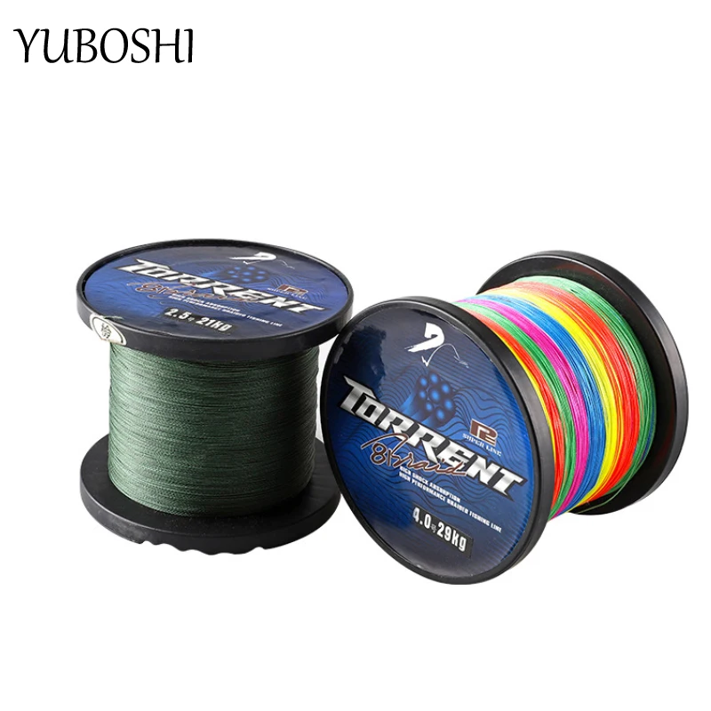 

YUBOSHI 8-strand Braided Fishing Line 500M Carp Multifilament PE Wire 0.128mm-0.550mm Powerful Multicolor Accessories