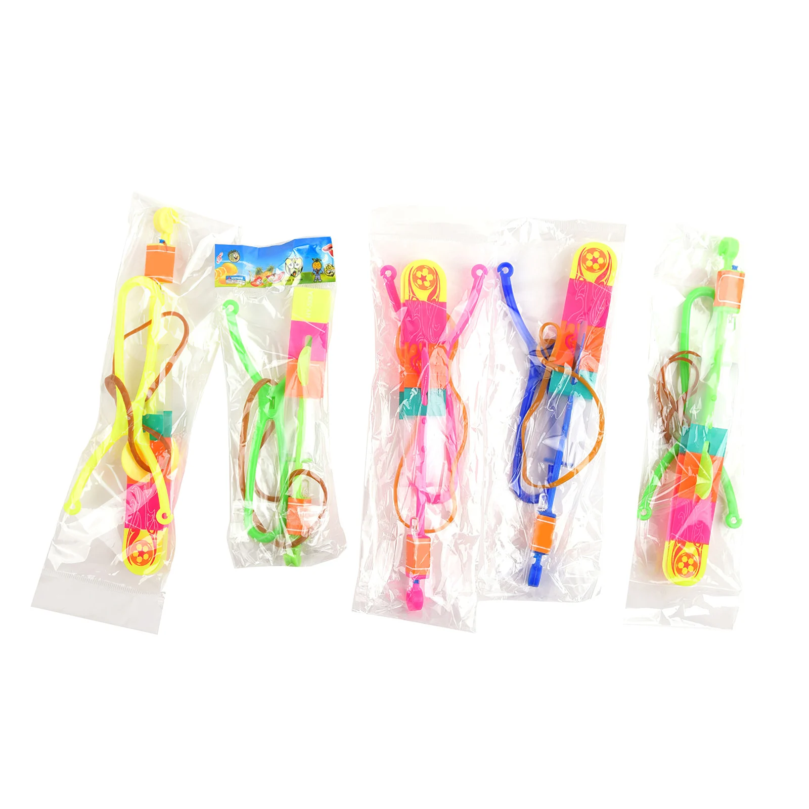 Tasa de descuento Juguete de helicóptero con cohete volador, luz Led, tirachinas elástico, regalo de fiesta, 10 Uds. gBQLxk55RKK