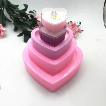 

Small Number Heart Ring Box Multi--ai xin he Plastic Box Clip-on Ring Storage Jewelry Box