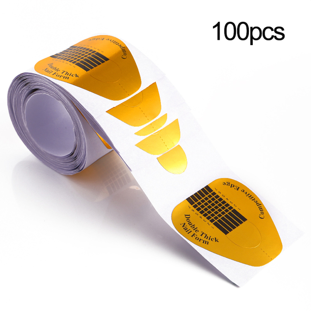 Box Quick Building Nail Mold Tips Nail Dual Forms Finger Extension Nail Art UV Extend Gel Nail Extension Tool