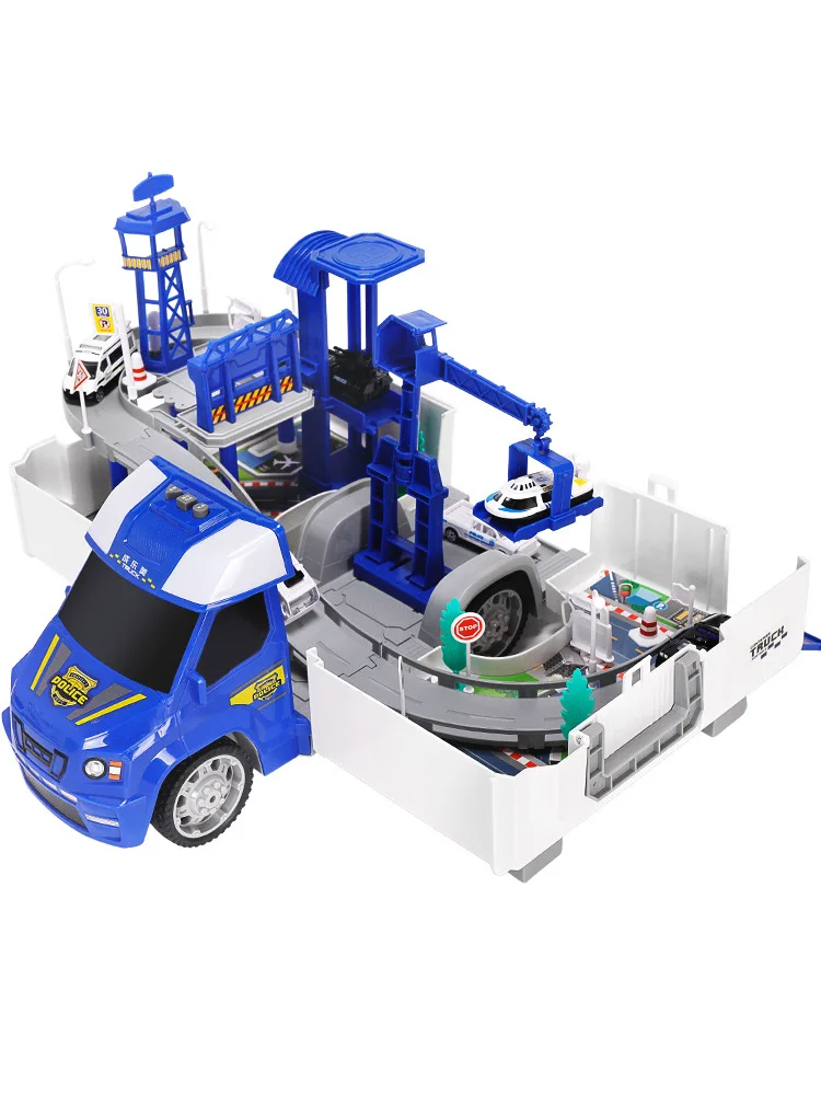 

Engineering Model Children Large Container Toy Boy Inertia Alloy Have Parking Lot Mainland China Model Set
