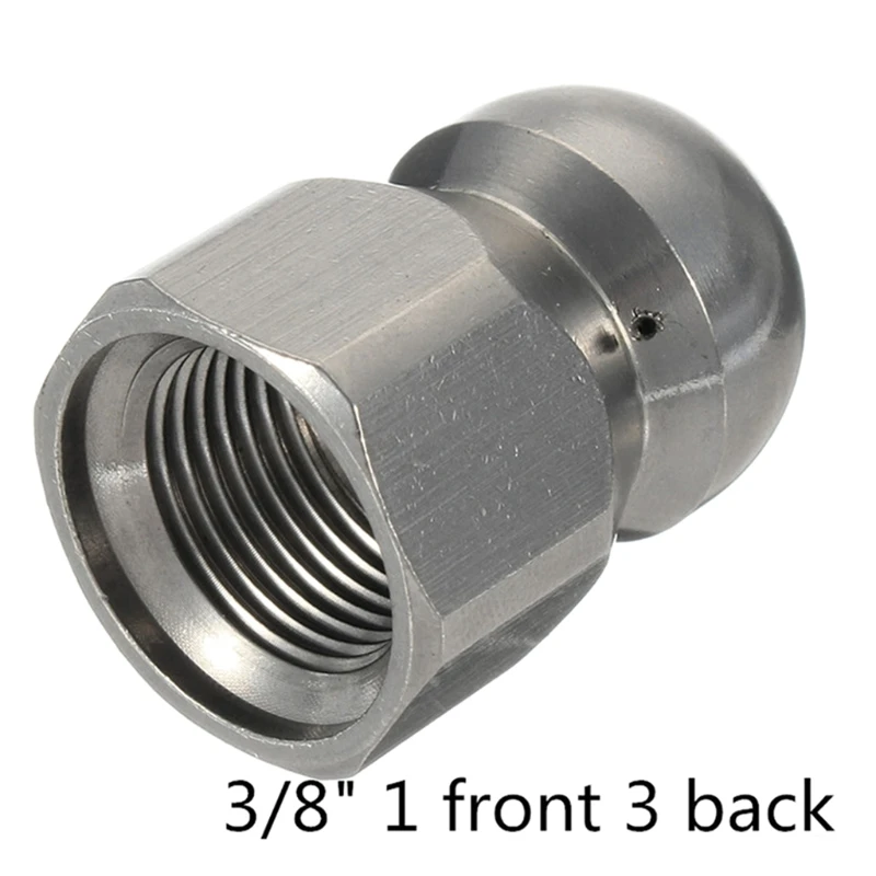 High Pressure Washer Stainless Steel  Drain Wash Head Tools Rotating Sewer Jetter Nozzle 1 / 8  1/4 3 / 8 gas welding machine