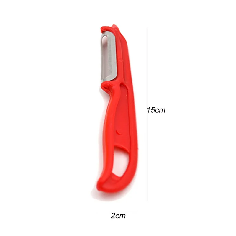 Красный 1 шт. кухонные принадлежности Слайсеры гаджеты мини резак для фруктов Дыня планер терка из нержавеющей стали терка для овощей - Цвет: Красный