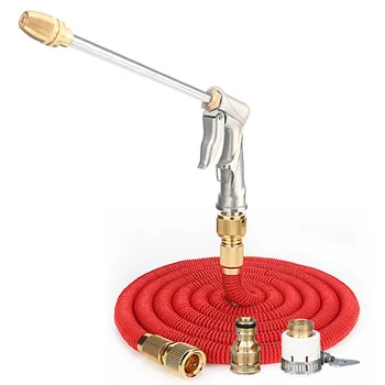 

High Pressure Household Car Wash Water Gun Hose Hose Garden Telescopic Clean Watering Sprinkler Artifact Set