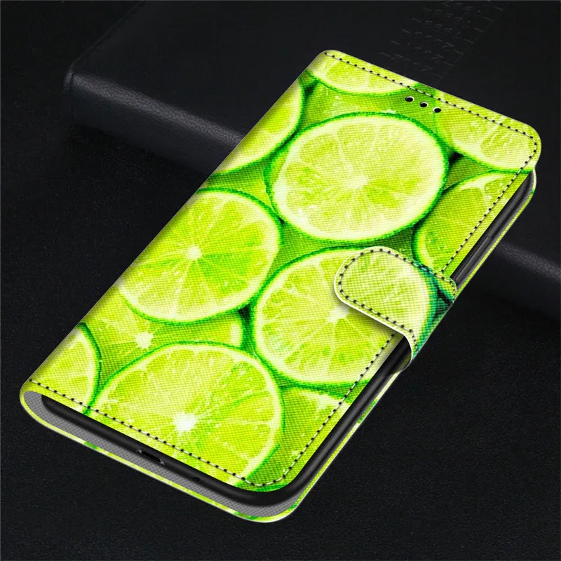 Màu Sơn Khe Cắm Thẻ Ví Flip Dành Cho Huawei Y5 Lite 2018 Y5 Y6 Y7 2018 2019 Y5P Y6P Y7P y8P Y5 2017 Y6 2017 Bao Da pu case for huawei