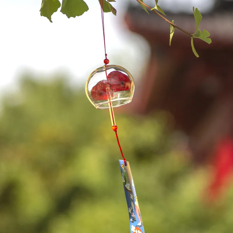 Birthday Gift And Wind Glass Japanese Style Fireworks Wind Chime Small Commodity Hanging Decoration Night Market Attractions Cre