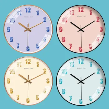 

Watch Wall Clock Living Room Home Atmosphere Free Punch Creative Fashion Simple Net Red Clock Bedroom Mute New Wall Watch