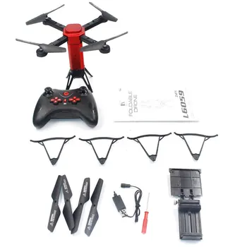 

L6059 Smart Selfie RC Foldable Quadcopter Drone Aircraft with FPV 720P HD Wide Angle Camera Altitude Hold Headless Mode