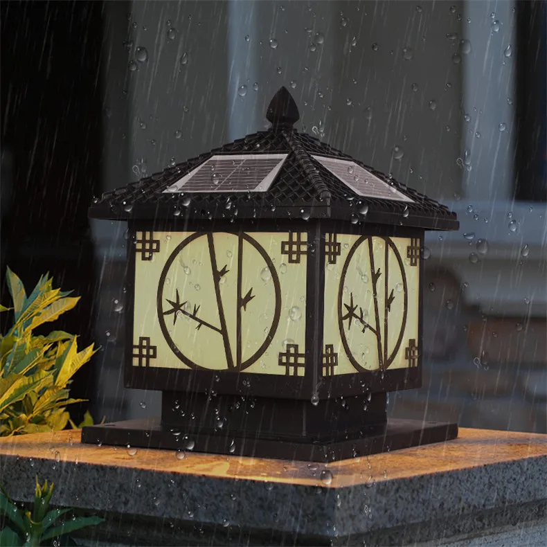 Outdoor Wall Lamps Waterproof Solar panel Modern Light Contemporary Creative Balcony Courtyard Corridor Villa Duplex Hotel