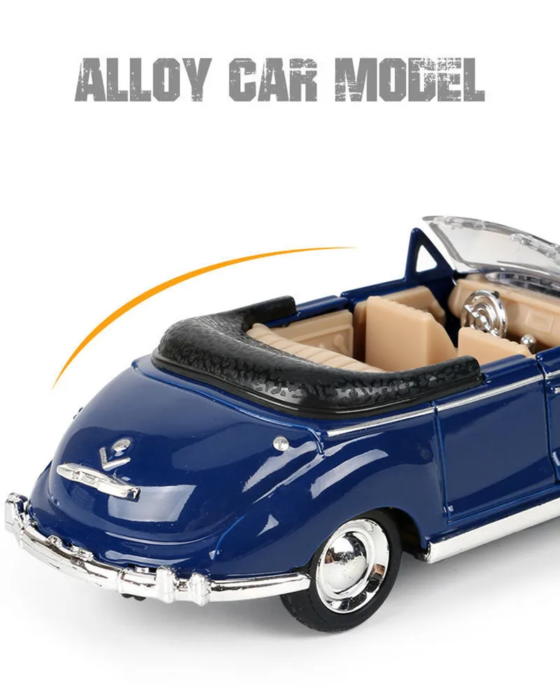 1:32 modello di simulazione di auto d'epoca tirare indietro in lega modello convertibile retrò ragazzo giocattolo per bambini regalo di compleanno collezione di modelli di auto 9 1:32 modello di simulazione di auto d'epoca tirare indietro in lega modello convertibile retrò ragazzo giocattolo per bambini regalo di compleanno collezione di modelli di auto - H6b3562abf405445794722800844012eca
