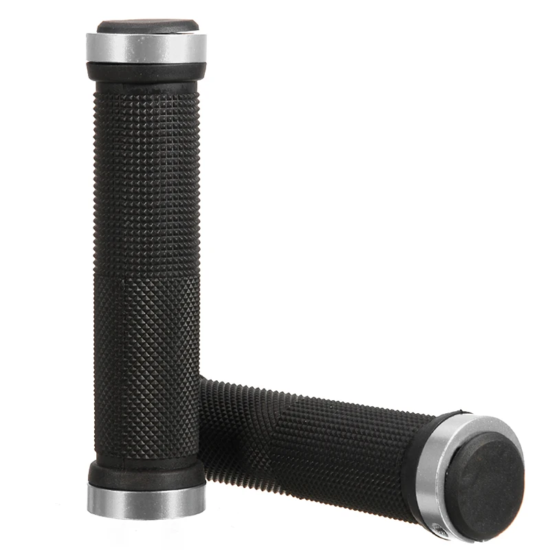 1 Pair Bicycle Handlebar Grips Cover MTB Mountain Bicycle Handlebar Grips Lock-on Fixed Gear Rubber Bike Grips Cycling Parts